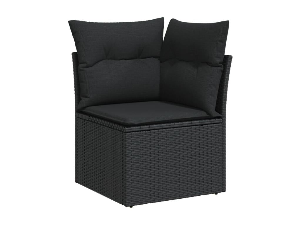 Black Woven Resin Wicker Outdoor Furniture Set - dlz1766570508094