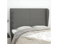 Gray Fabric Bed, 147 x 23 x 118 cm