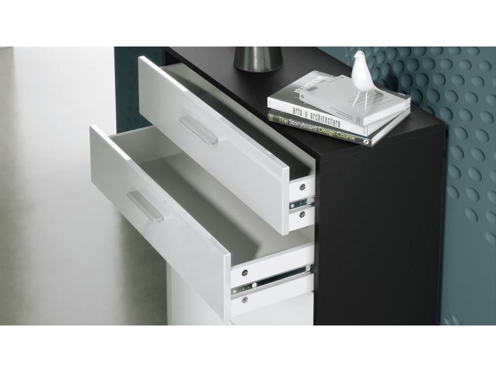 Black Oak Wood Home Furniture, 76 x 74 x 33 cm