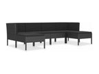 Black Outdoor Furniture Set, 57 x 69 x 67 cm