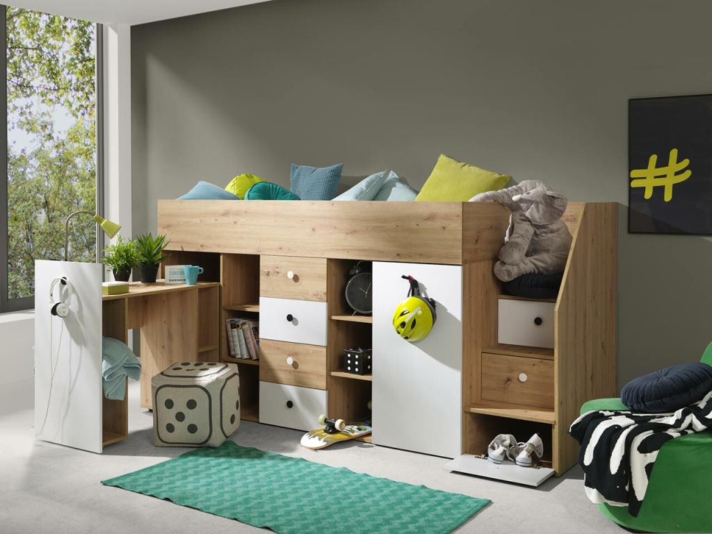 Brown Bed, 90 x 200 cm