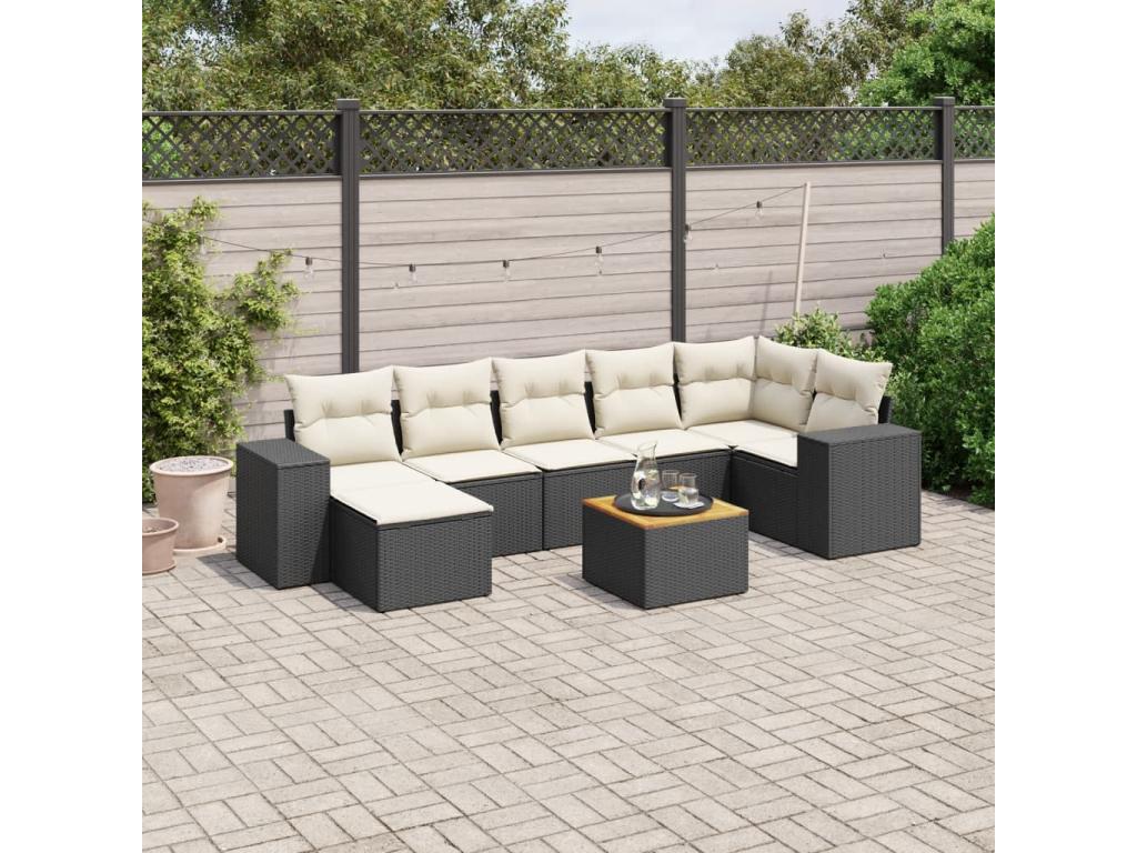 Black Woven Resin Wicker Outdoor Furniture Set - dlz1766570764529