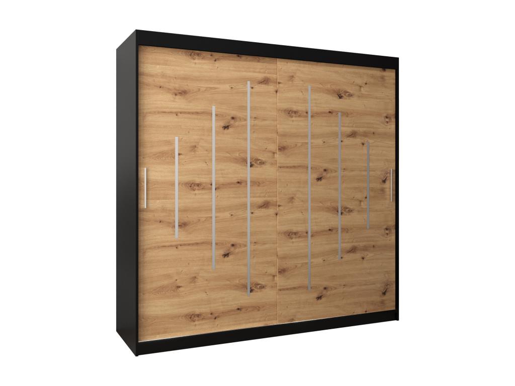 Black Wardrobe, 200 x 62 x 200 cm