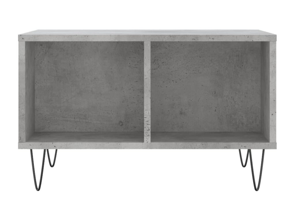 Gray Engineered Wood Coffee Table, 60 x 50 x 36.5 cm
