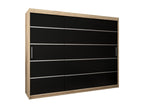 Black Wardrobe, 250 x 62 x 200 cm