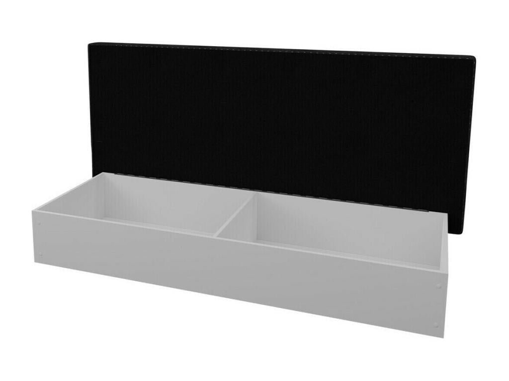 Black Bed, 80 x 190 x 39 cm