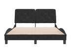 Black Velvet Bed Frame, 120 x 200 cm