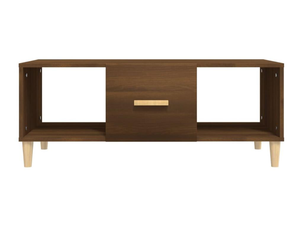 Brown Engineered Wood Coffee Table, 102 x 50 x 40 cm