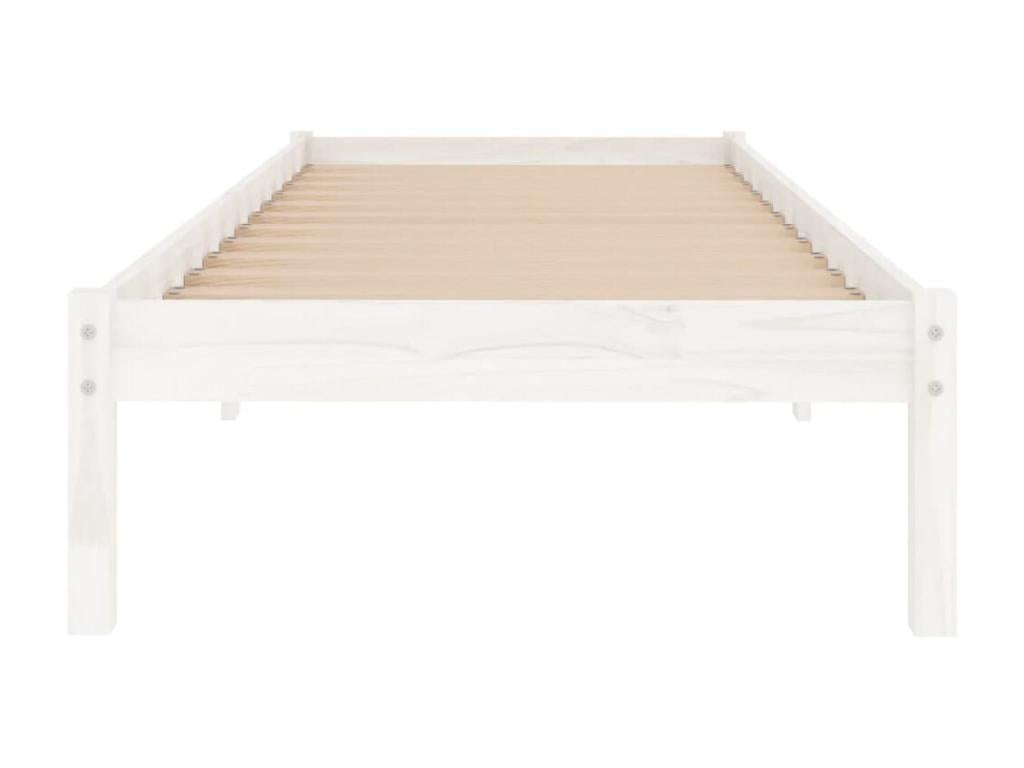 White Pine Wood Bed, 90 x 200 cm