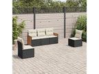 Black Woven Resin Wicker Outdoor Furniture Set - dlz1766570825122