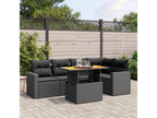 Black Woven Resin Wicker Outdoor Furniture Set - dlz1766570433720
