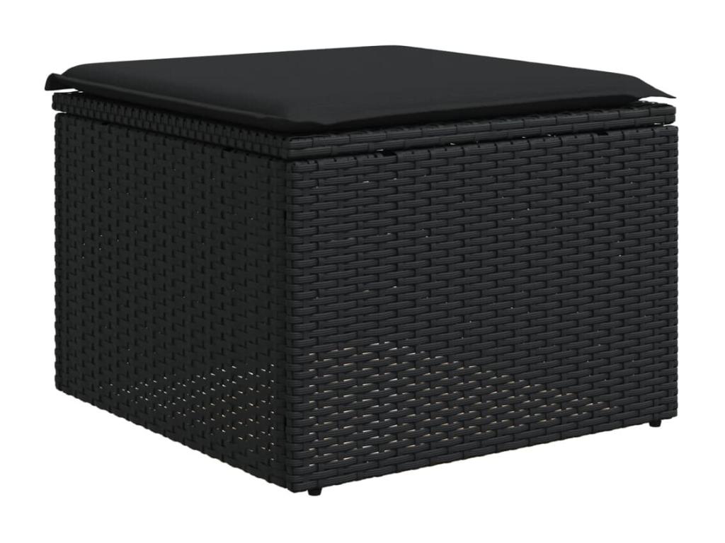 Black Woven Resin Wicker Outdoor Furniture Set - dlz1766570517110