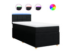 Black Fabric Mattress, 80 x 200 cm