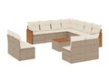 Beige Woven Resin Wicker Outdoor Furniture Set - dlz1766570432339