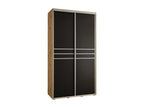 Black Wardrobe, 130 x 45 x 235.2 cm