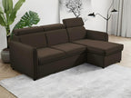 Brown Sofa, 220 x 140 x 84 cm