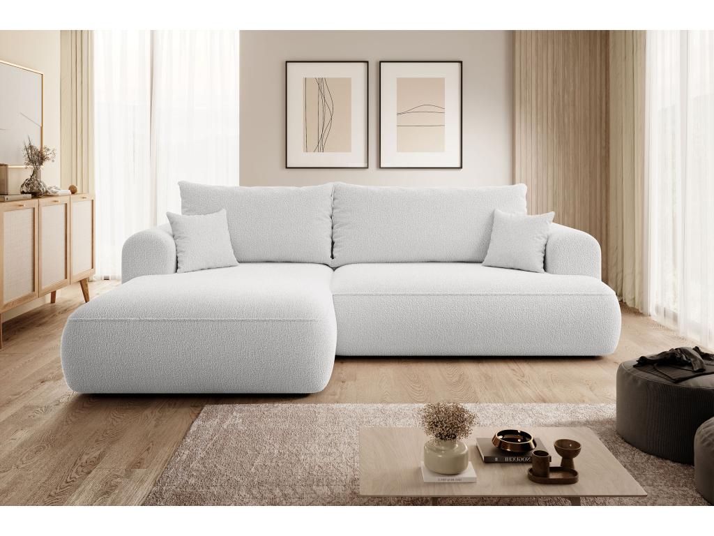 Gray Loop Fabric Sofa