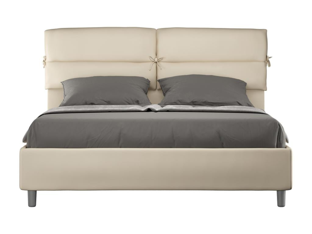 Faux Leather Bed, 160 x 190 cm