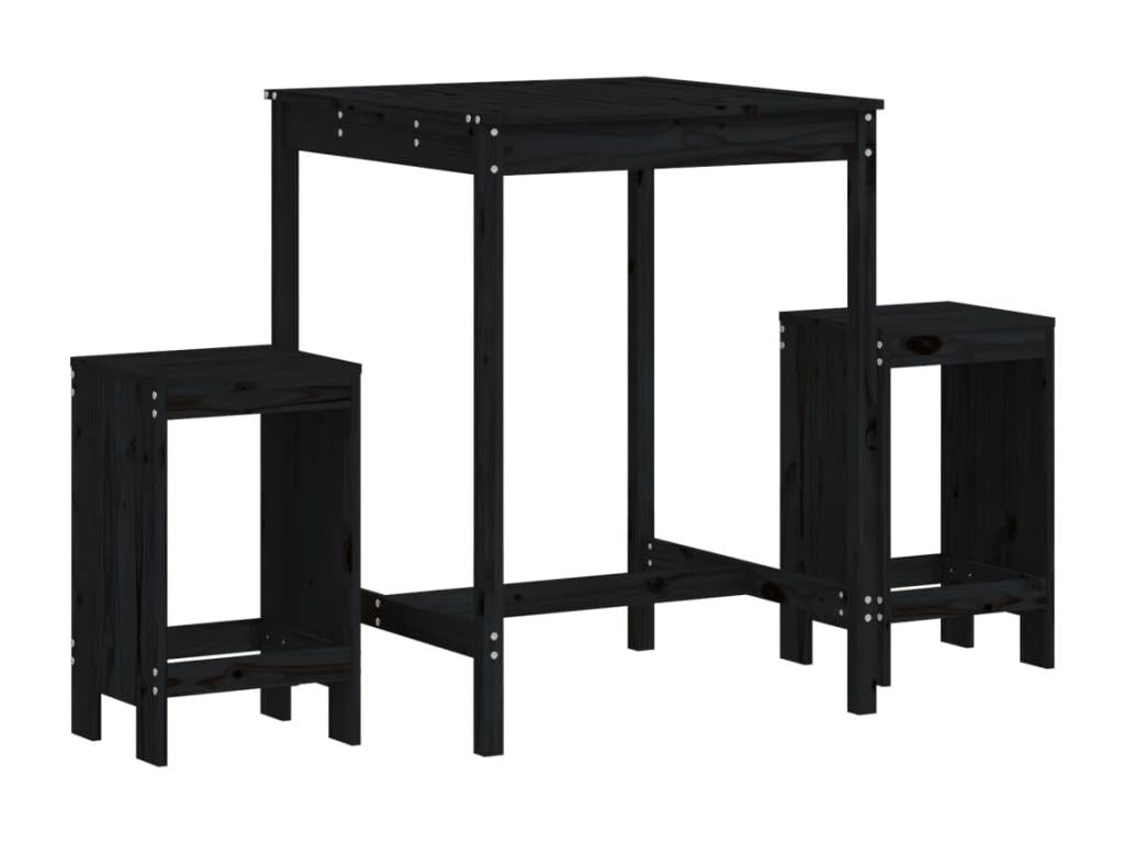 Black Pine Wood Home Furniture