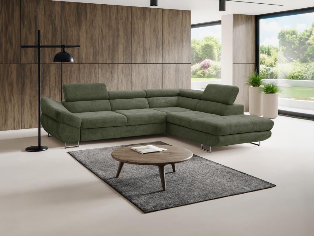 Green Fabric Sofa Bed