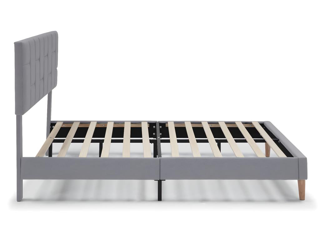 Gray Bed Frame, 150 x 190 cm