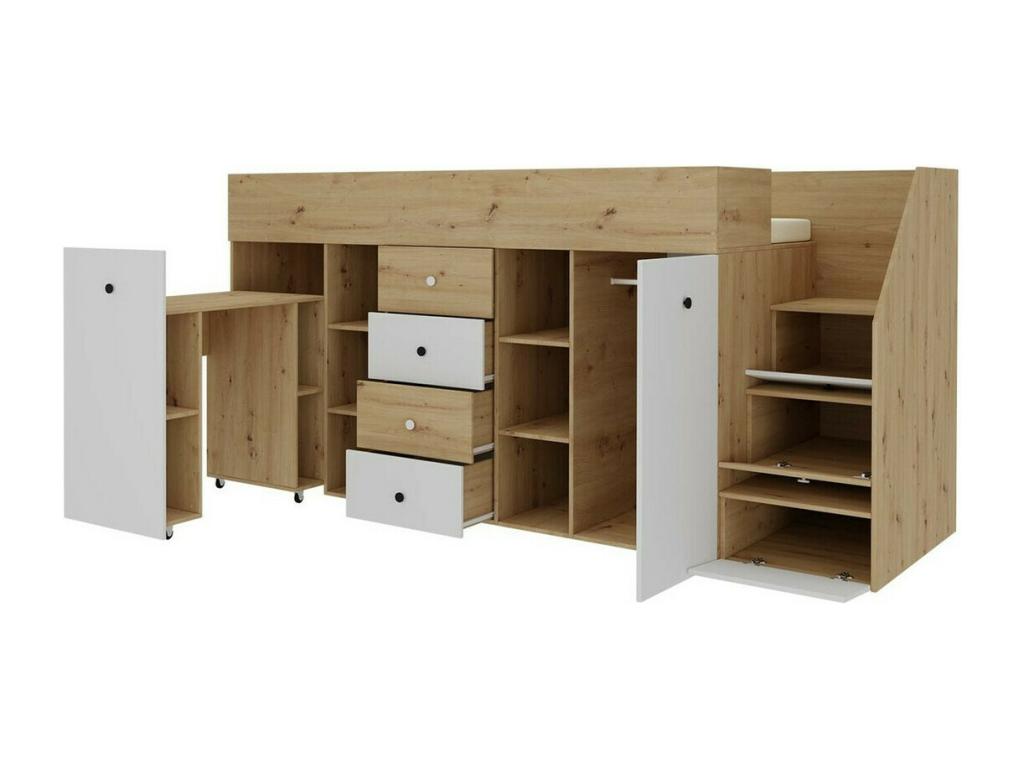 Brown Bed, 90 x 200 cm