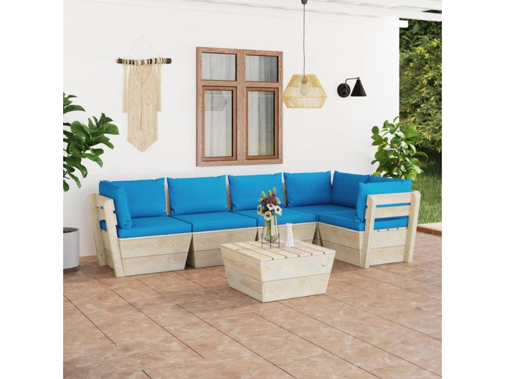 Blue Outdoor Furniture Set