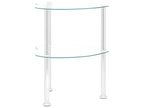 Glass Side Table, 38 x 38 x 50 cm