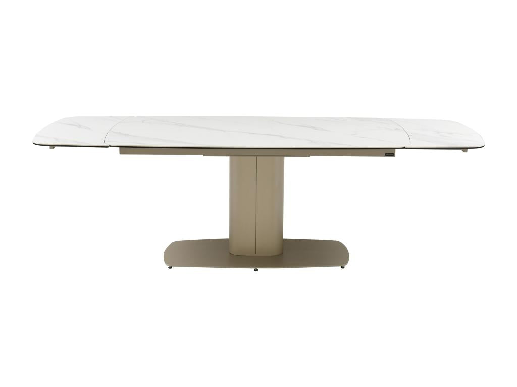 White Metal Dining Table