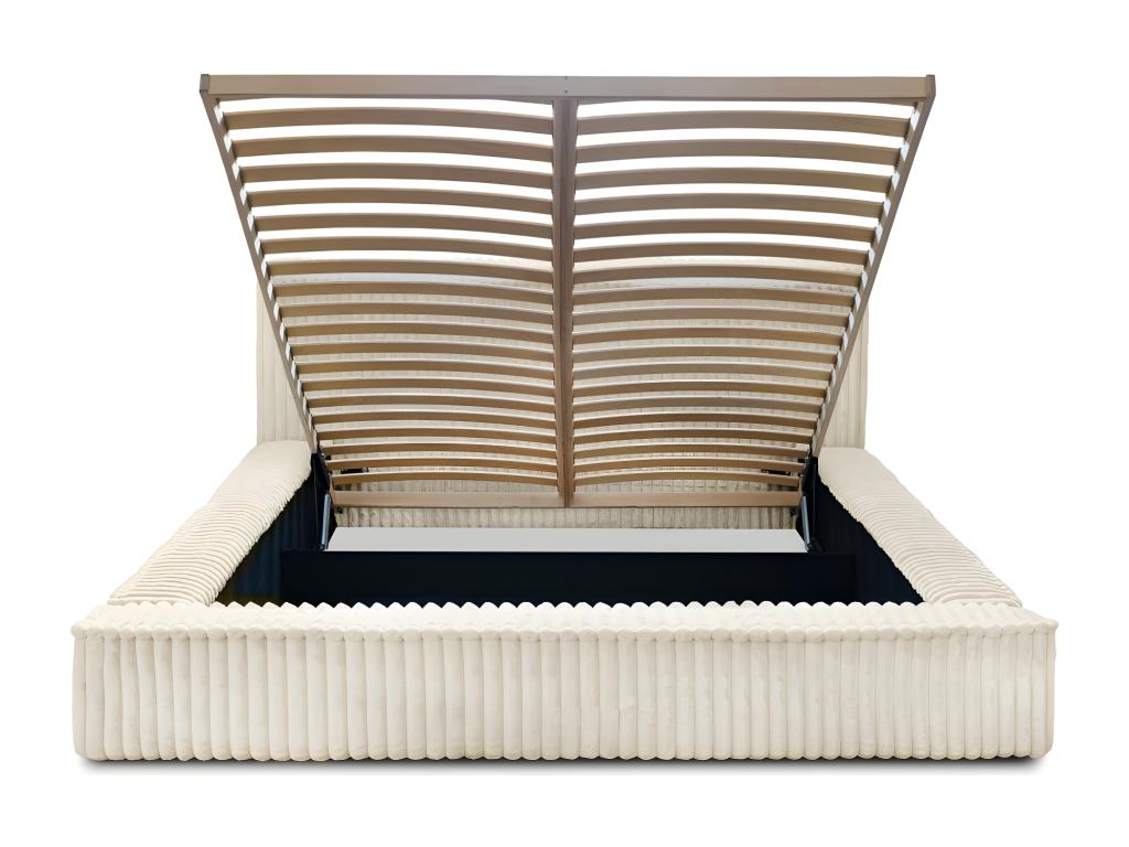 Beige Bed, 180 x 200 cm