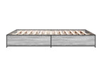 Gray Engineered Wood Bed Frame, 120 x 200 cm