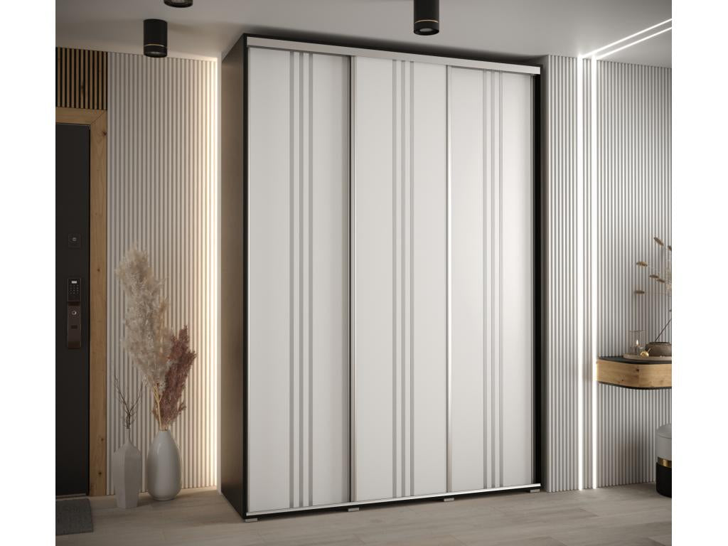 Black Wardrobe, 170 x 45 x 235.2 cm