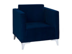 Blue Accent Chair, 74 x 76 x 82 cm