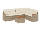 Beige Woven Resin Wicker Outdoor Furniture Set - dlz1766570354200