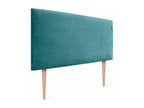 Blue Velvet Bed, 150 x 115 cm