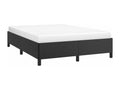 Black Faux Leather Bed Frame, 140 x 200 cm