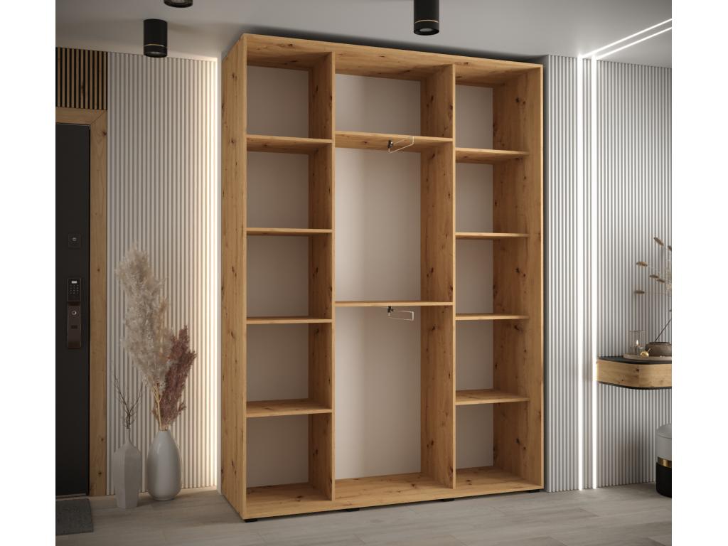 Black Wardrobe, 180 x 45 x 235.2 cm