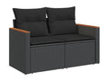 Black Woven Resin Wicker Outdoor Furniture Set - dlz1766570653976
