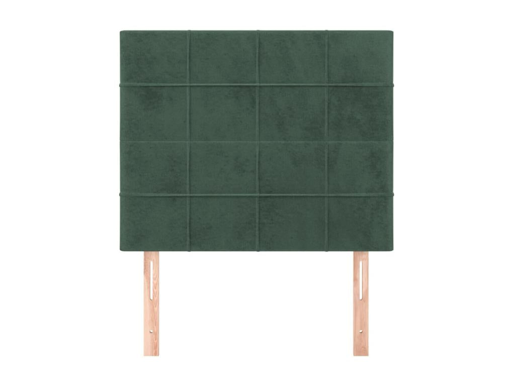 Green Velvet Bed, 90 x 5 x 78 cm