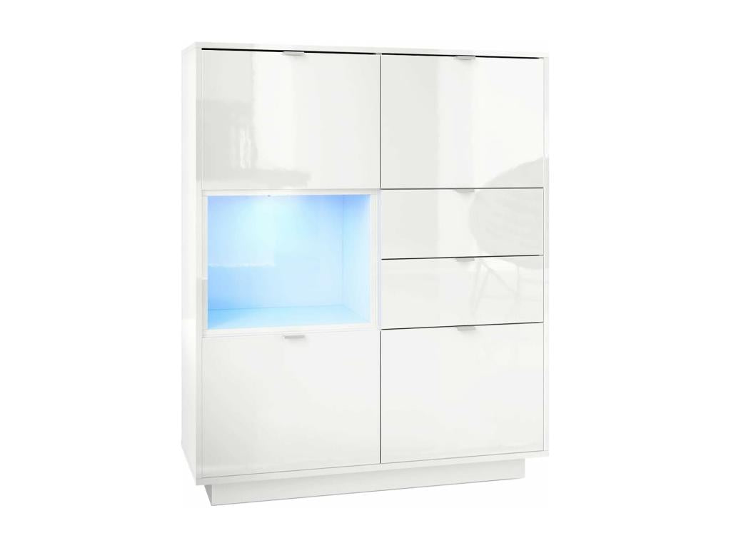 White Sideboard, 123 x 103 x 38 cm