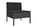 Black Outdoor Furniture Set, 57 x 69 x 67 cm