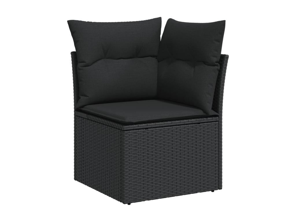 Black Woven Resin Wicker Outdoor Furniture Set - dlz1766570591207