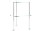 Glass Side Table, 38 x 38 x 50 cm