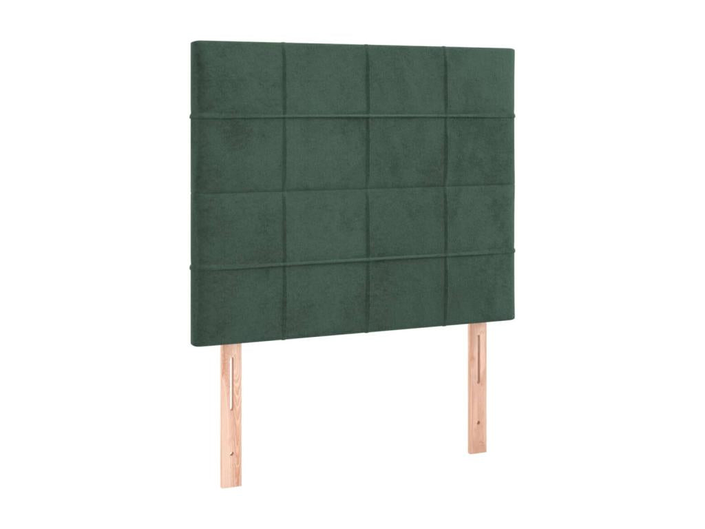 Green Velvet Bed, 90 x 5 x 78 cm