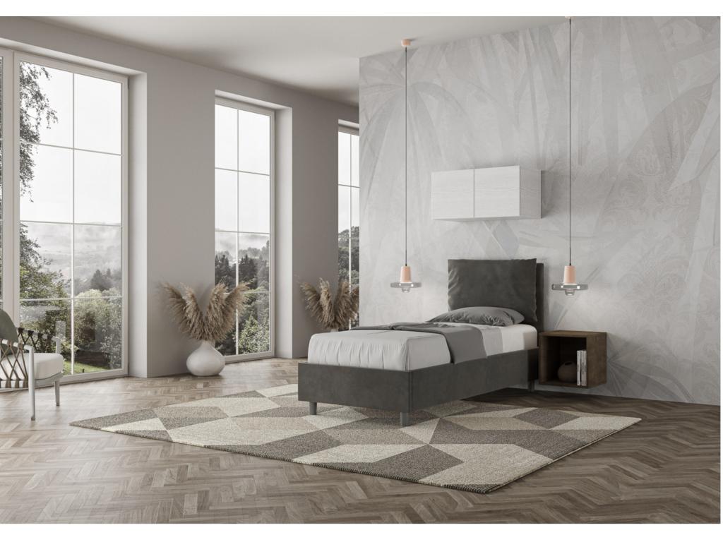 Gray Bed, 80 x 190 cm