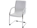 White Faux Leather Chair