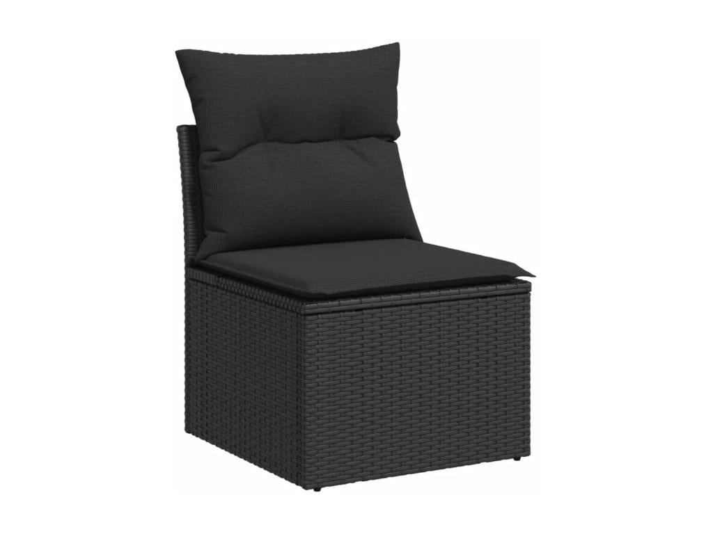 Black Woven Resin Wicker Outdoor Furniture Set - dlz1766570508094