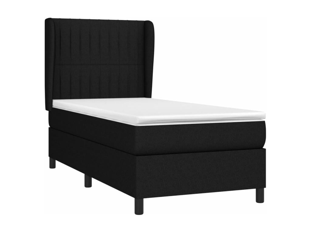 Black Fabric Mattress, 100 x 200 cm