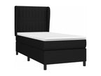 Black Fabric Mattress, 100 x 200 cm