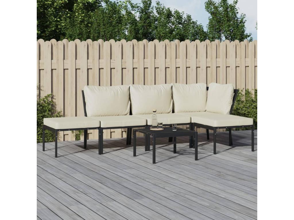 Black Outdoor Furniture Set